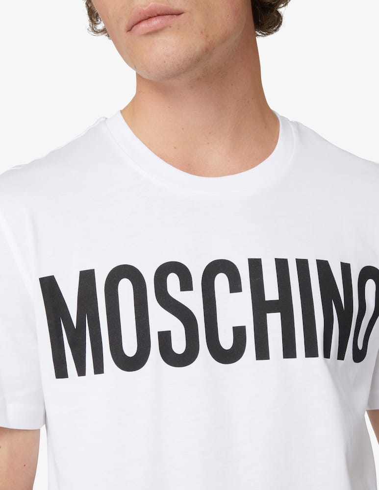 rinascente Moschino Couture Maglietta girocollo istitutional logo - Bianco