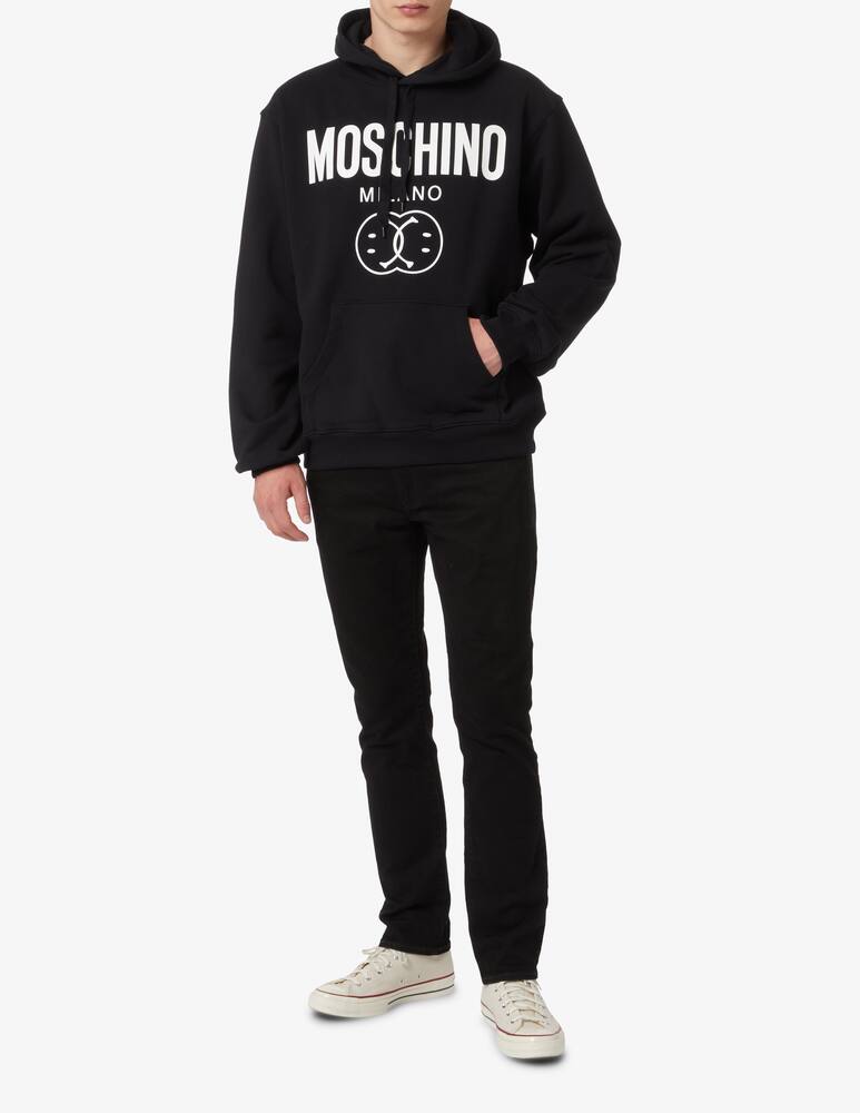 rinascente Moschino Couture Felpa con cappuccio con logo - Nero