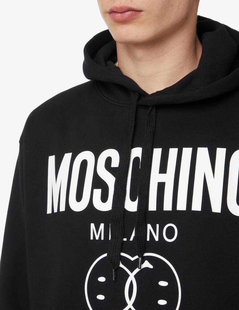 rinascente Moschino Couture Felpa con cappuccio con logo - Nero