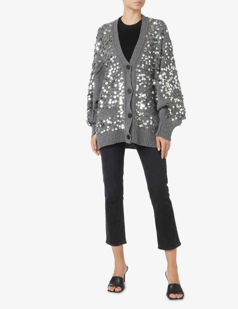 rinascente Philosophy di Lorenzo Serafini Cardigan with sequins - Grey