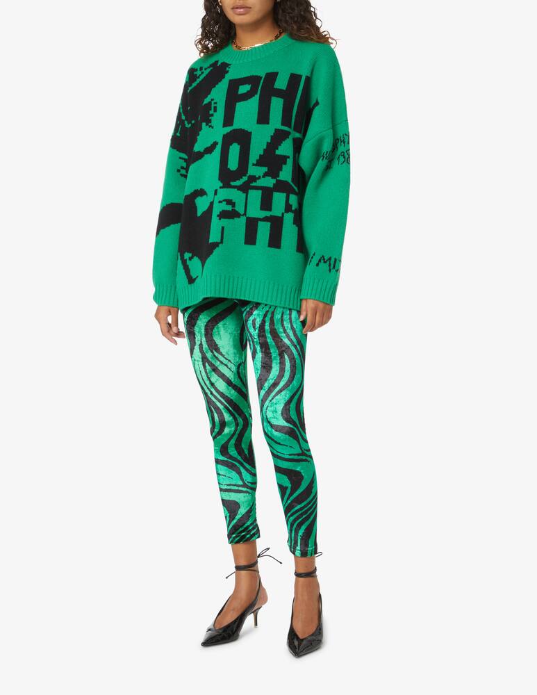rinascente Philosophy di Lorenzo Serafini Long sleeve jumper with logo - Green