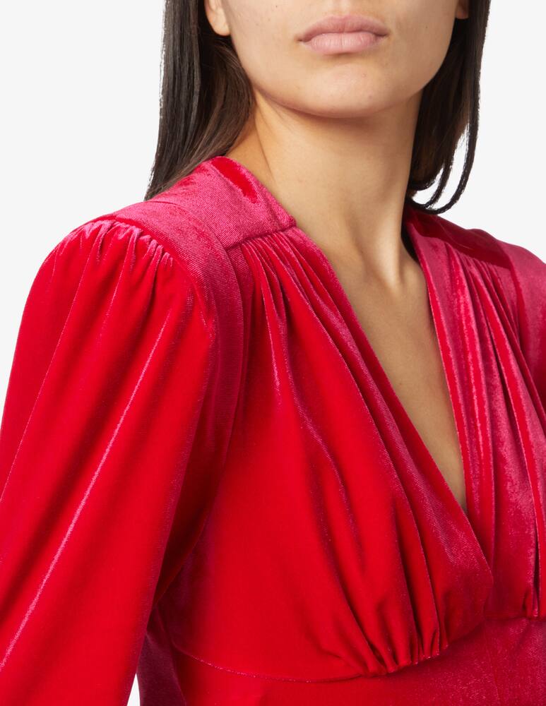 rinascente Philosophy di Lorenzo Serafini Puffy sleeve midi dress - Red
