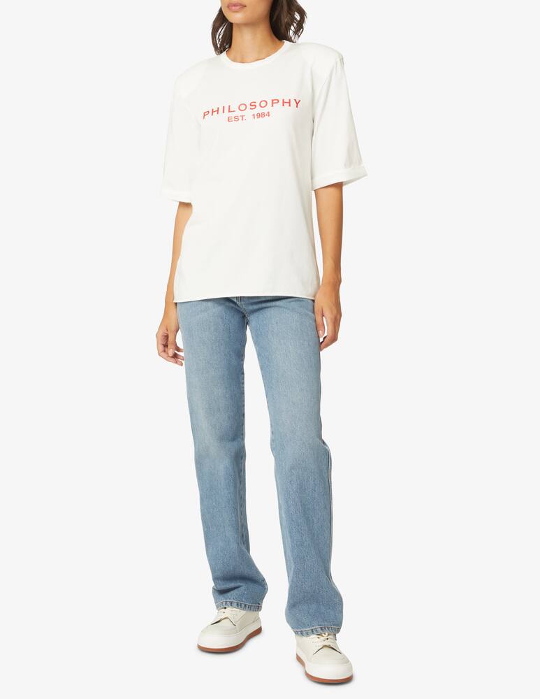 rinascente Philosophy di Lorenzo Serafini T-shirt con logo - Bianco