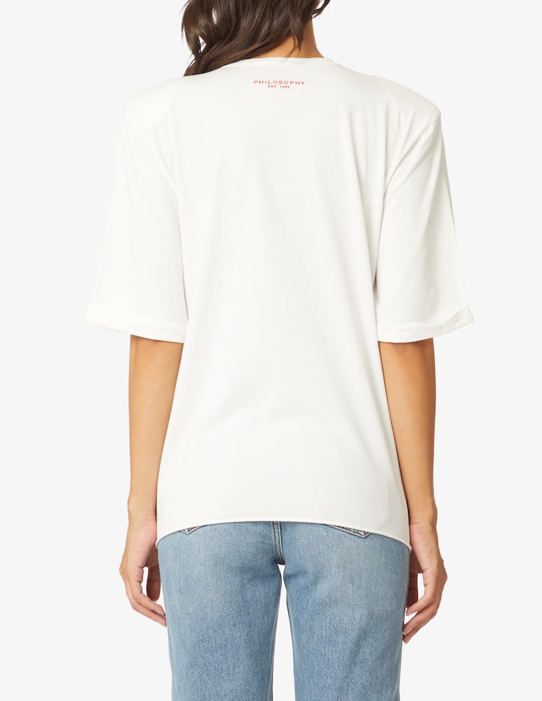 rinascente Philosophy di Lorenzo Serafini T-shirt con logo - Bianco