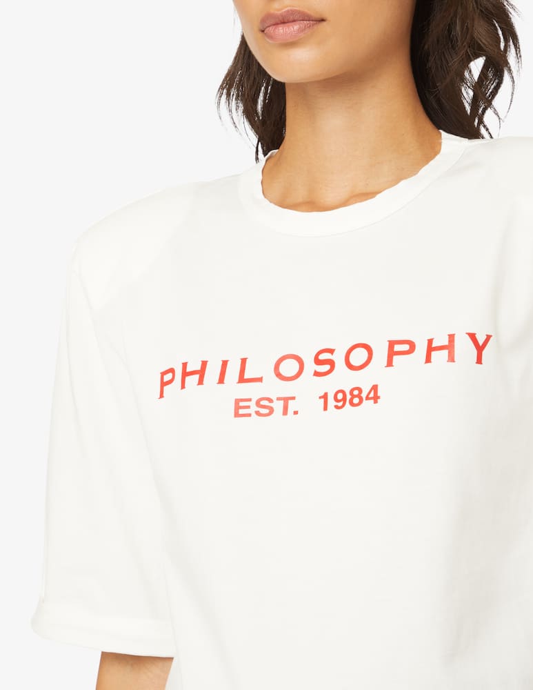 rinascente Philosophy di Lorenzo Serafini T-shirt con logo - Bianco