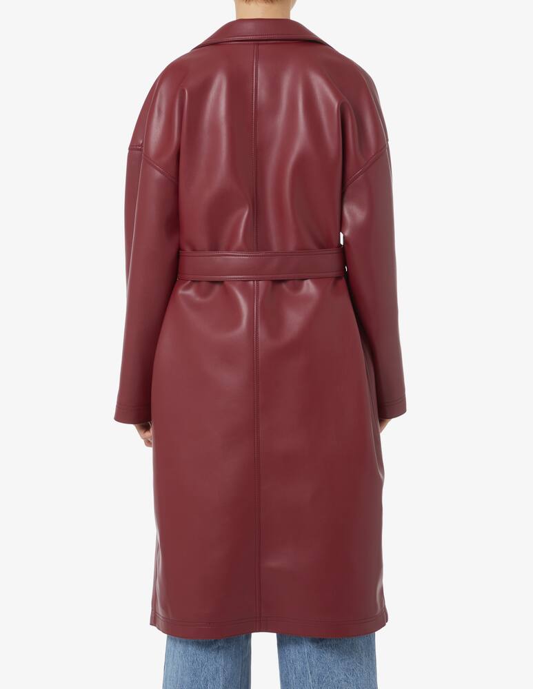 rinascente Philosophy di Lorenzo Serafini Trech coat synthetic leather - Red