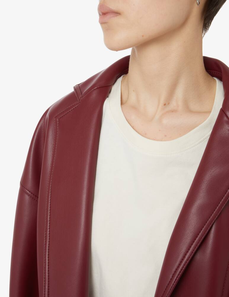 rinascente Philosophy di Lorenzo Serafini Trech coat synthetic leather - Red