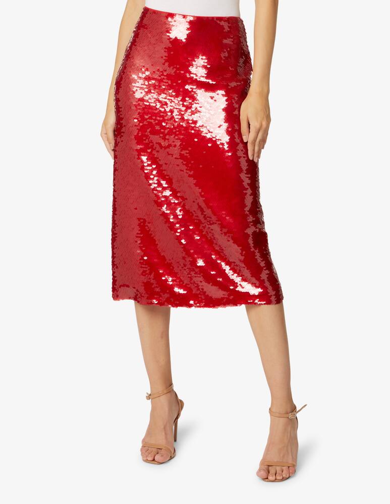 Philosophy di Lorenzo Serafini Gonna midi con pailette - Rosso - immagine 2 Philosophy di Lorenzo Serafini Gonna midi con pailette - Rosso - immagine 2