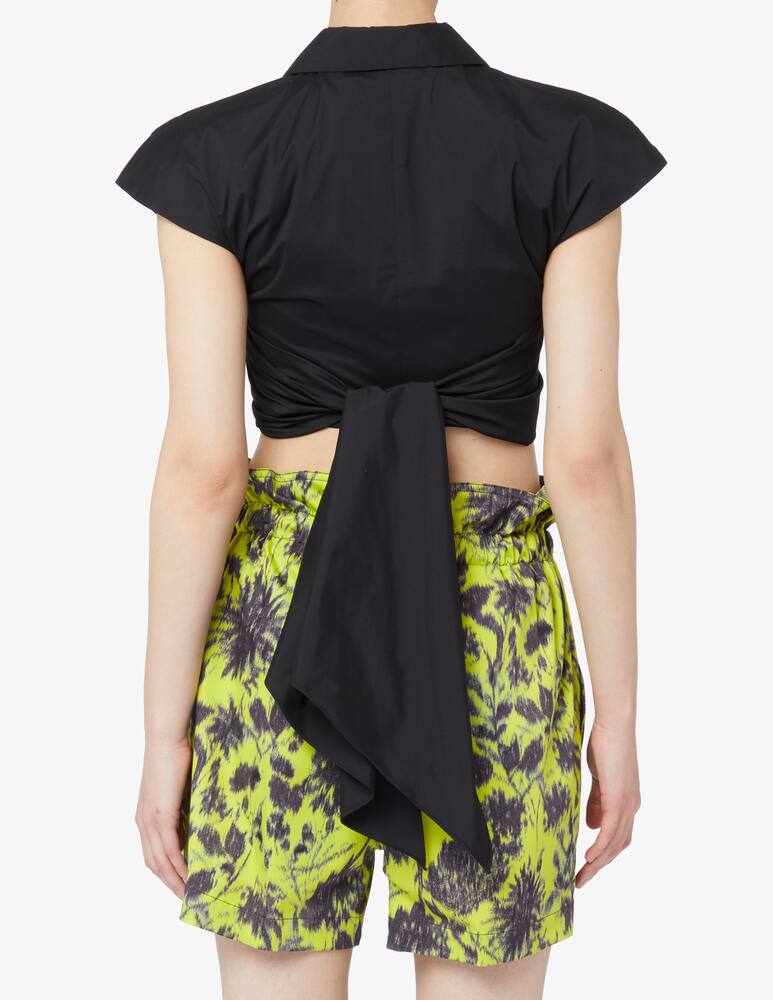 rinascente Philosophy di Lorenzo Serafini Crop top crossfront taffeta