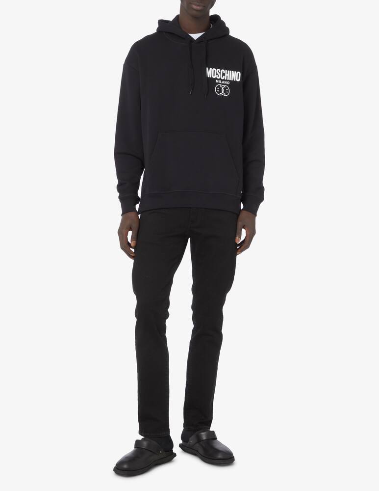 rinascente Moschino Logo smile hoodie 