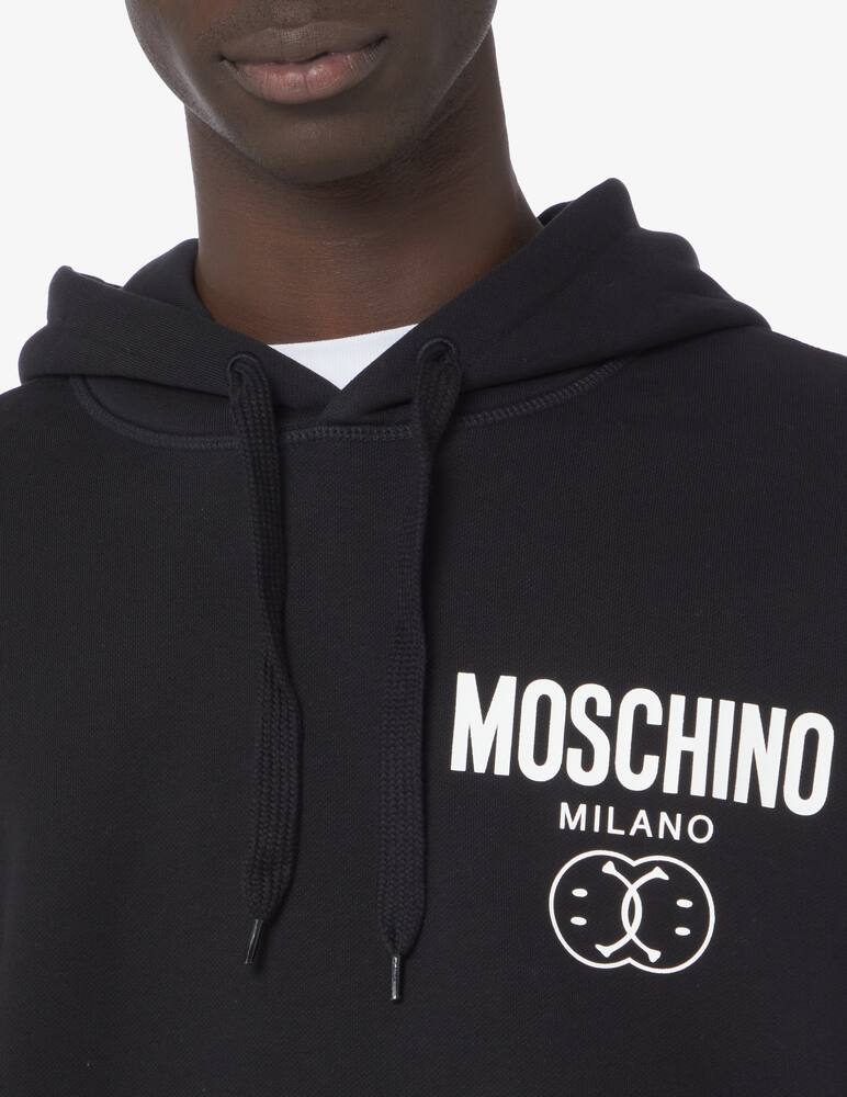 rinascente Moschino Logo smile hoodie 