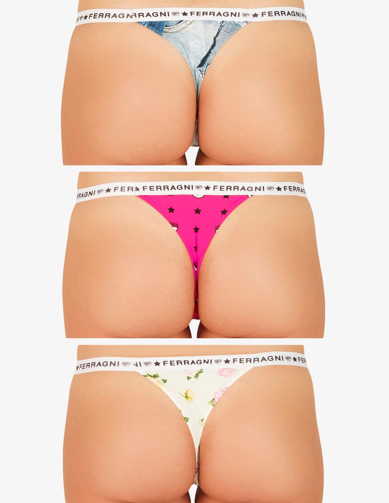 rinascente Chiara Ferragni Thong slip 3 pack