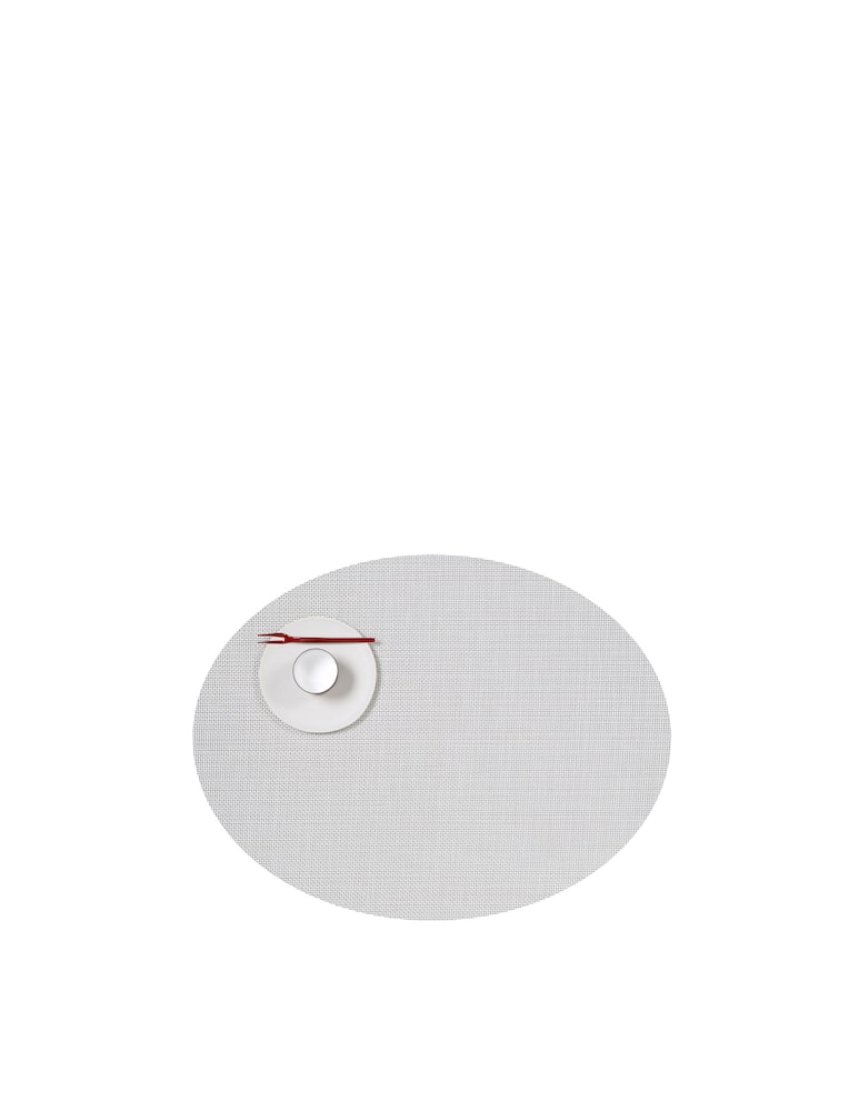 rinascente Chilewich Mini Basketweave Oval Placemat - White