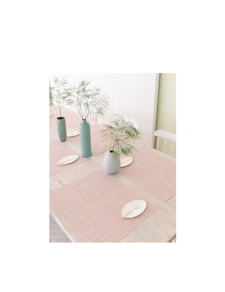 rinascente Chilewich Mini Basketweave Rectangle Placemat - Pink