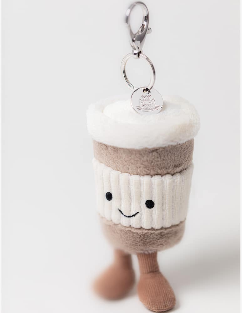 Jellycat Amuseables Perkle Coffee Charm per Borsa - immagine 3 Jellycat Amuseables Perkle Coffee Charm per Borsa - immagine 3