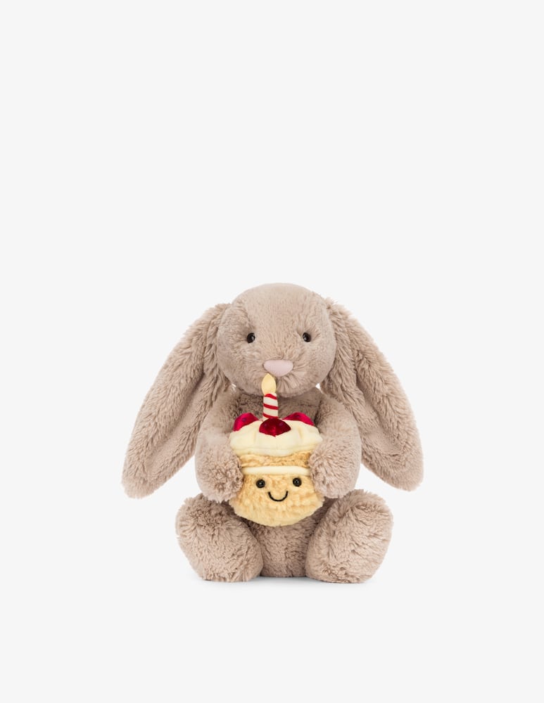 Jellycat Bashful Beige Bunny Birthday - picture 1 Jellycat Bashful Beige Bunny Birthday - picture 1