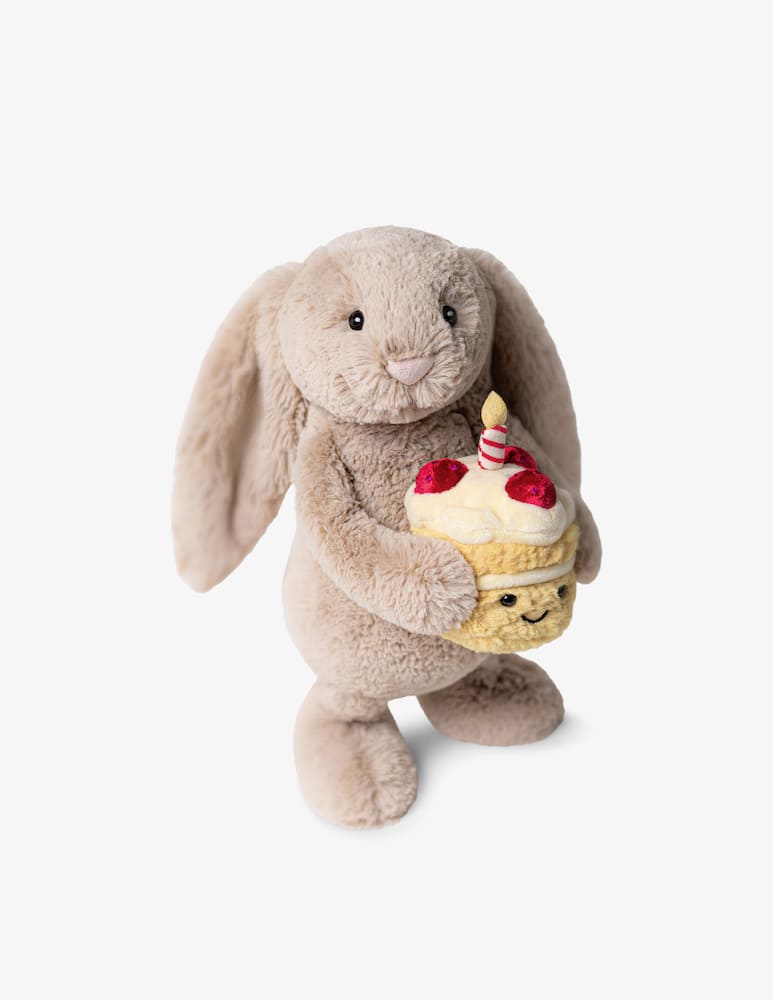 Jellycat Bashful Beige Bunny Birthday - picture 2 Jellycat Bashful Beige Bunny Birthday - picture 2