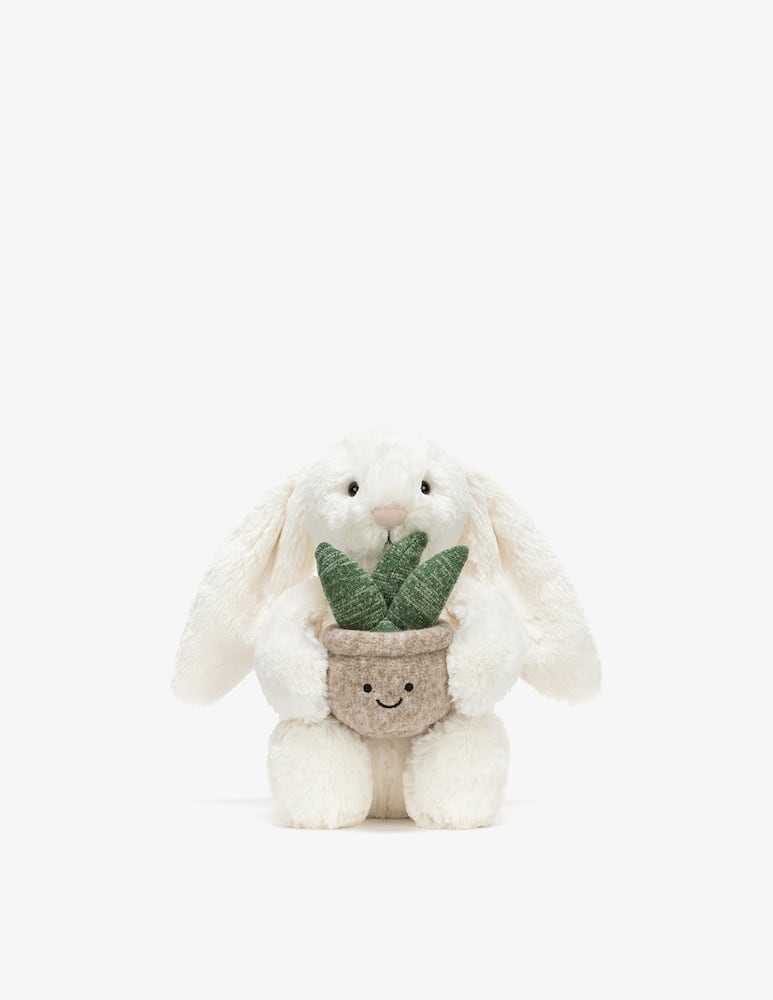 rinascente Jellycat Cream Bunny With Plant Peluche