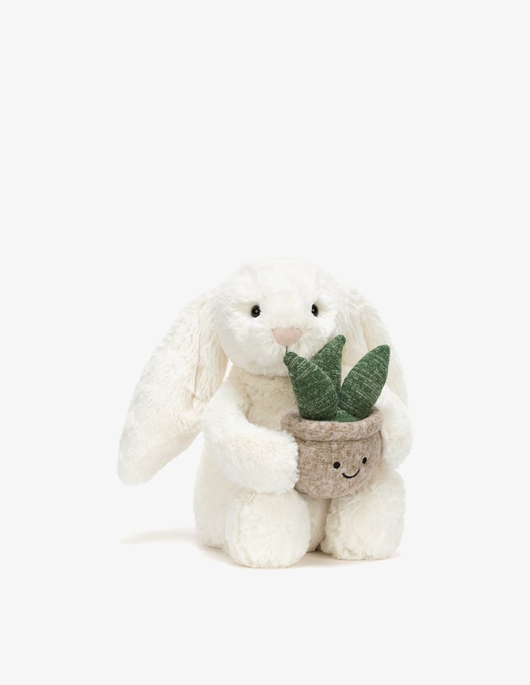 rinascente Jellycat Cream Bunny With Plant Peluche