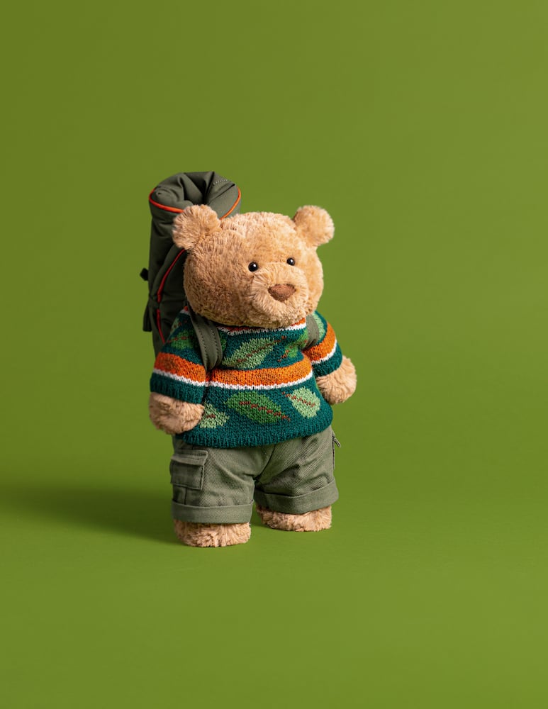 rinascente Jellycat Bartholomew Bear Hiking Outfit Peluche