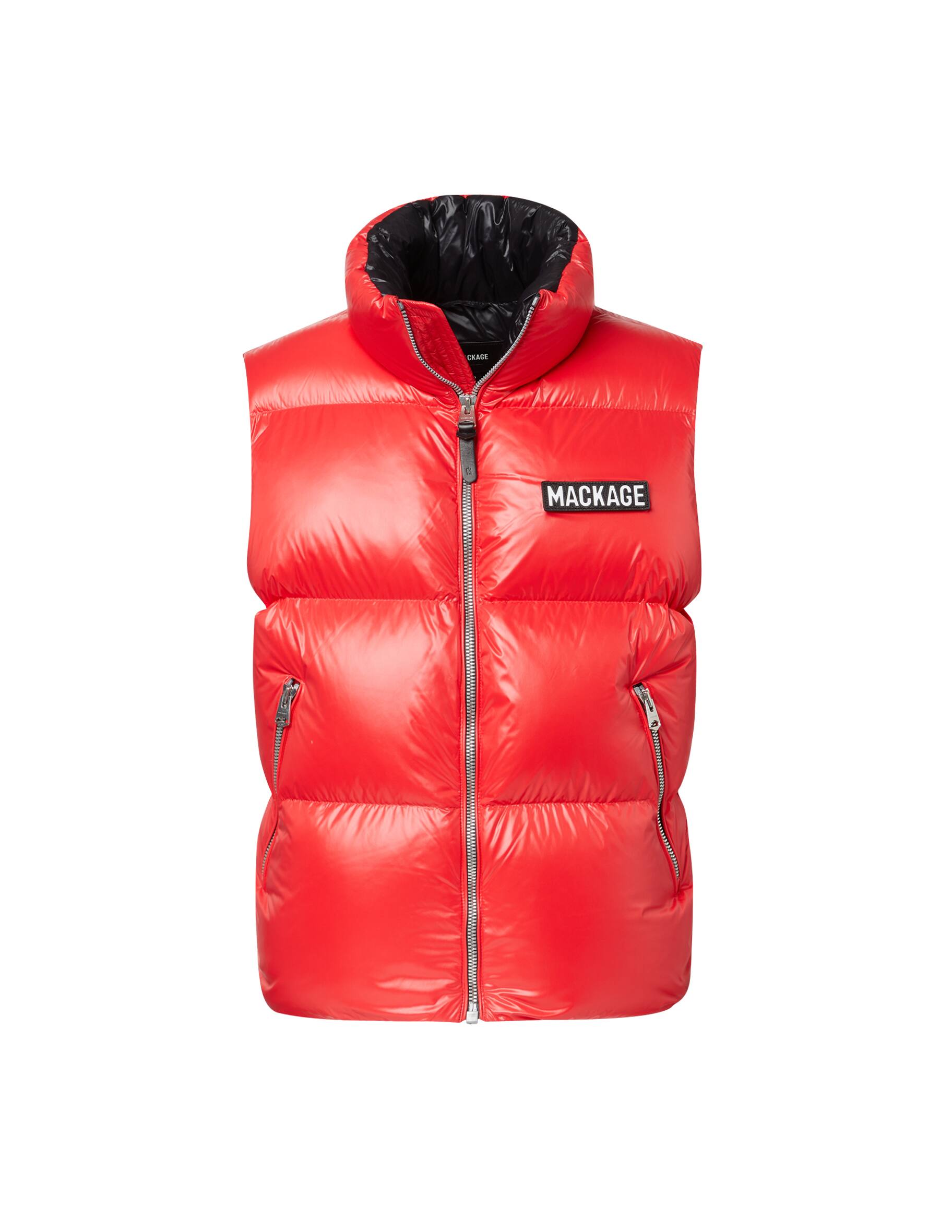 Shop Mackage Puffy kane hooded vest on Rinascente
