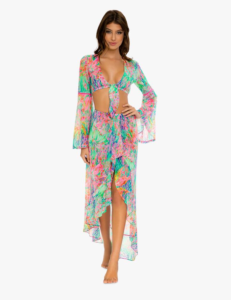 rinascente Luli Fama Ruffle High Lo Slit skirt