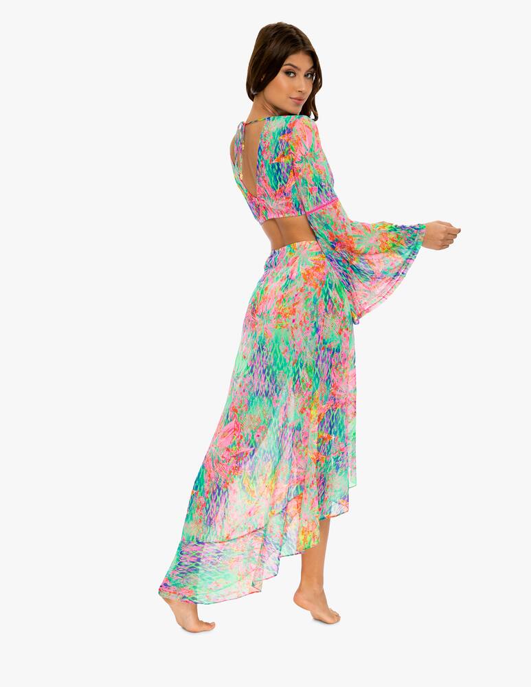 rinascente Luli Fama Ruffle High Lo Slit skirt