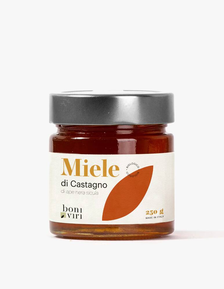 Boniviri Organic raw chestnut honey from Sicily 250g - picture 1 Boniviri Organic raw chestnut honey from Sicily 250g - picture 1