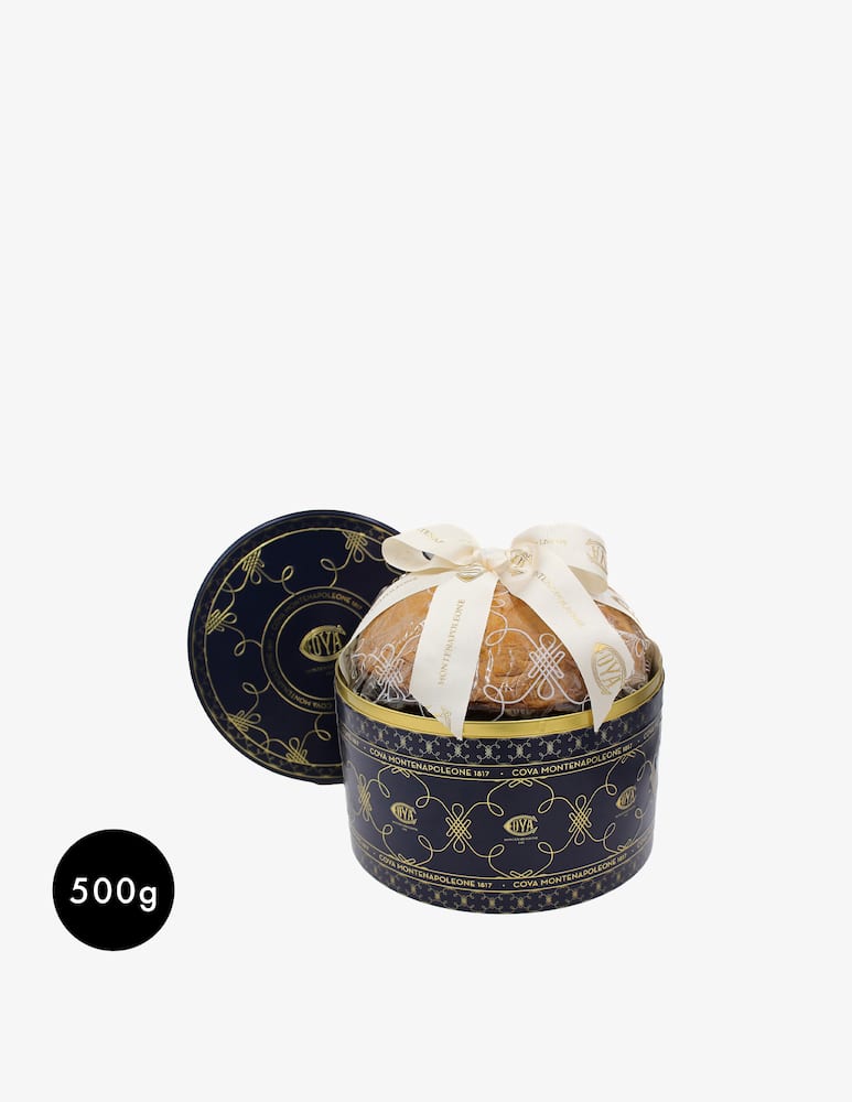 Pasticceria Cova Montenapoleone Panettone Al Cioccolato Latta Blu 750g - immagine 1 Pasticceria Cova Montenapoleone Panettone Al Cioccolato Latta Blu 750g - immagine 1