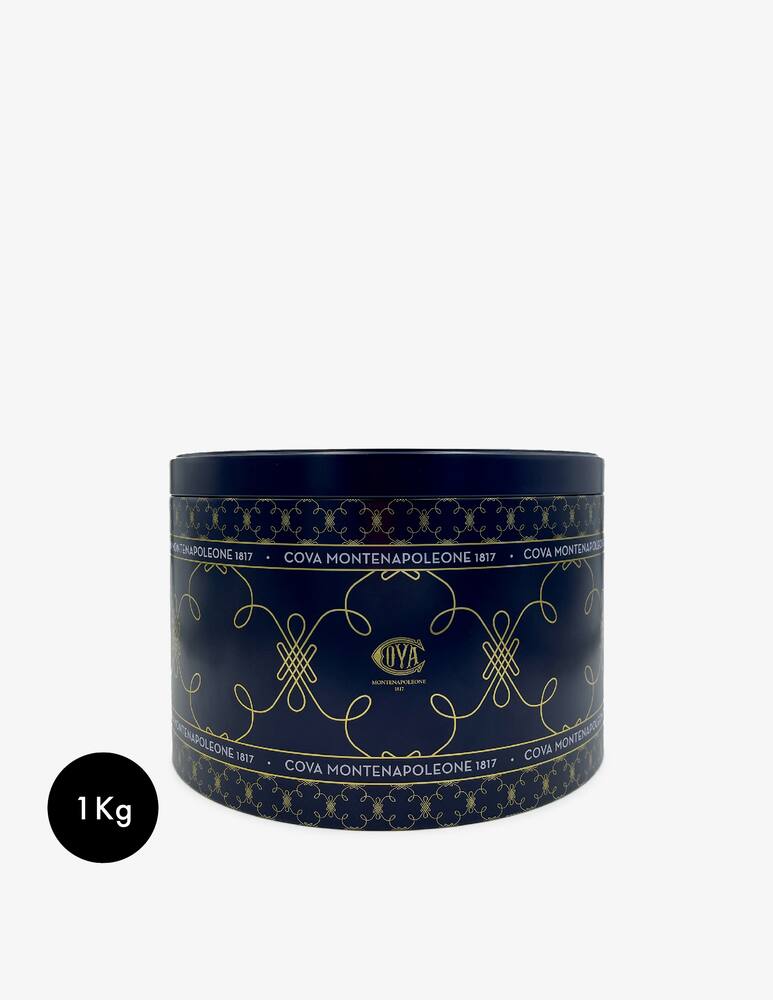 rinascente Pasticceria Cova Montenapoleone Traditional Recipe Panettone Blue Tin 1kg