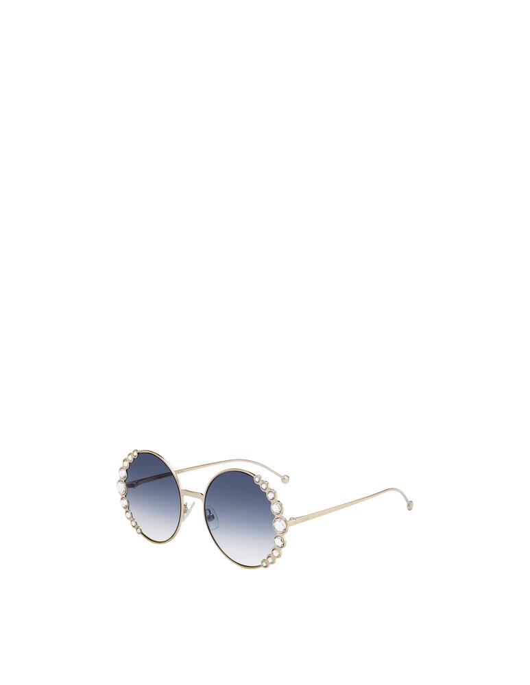 rinascente Fendi Round Embellished Sunglasses FF 0324