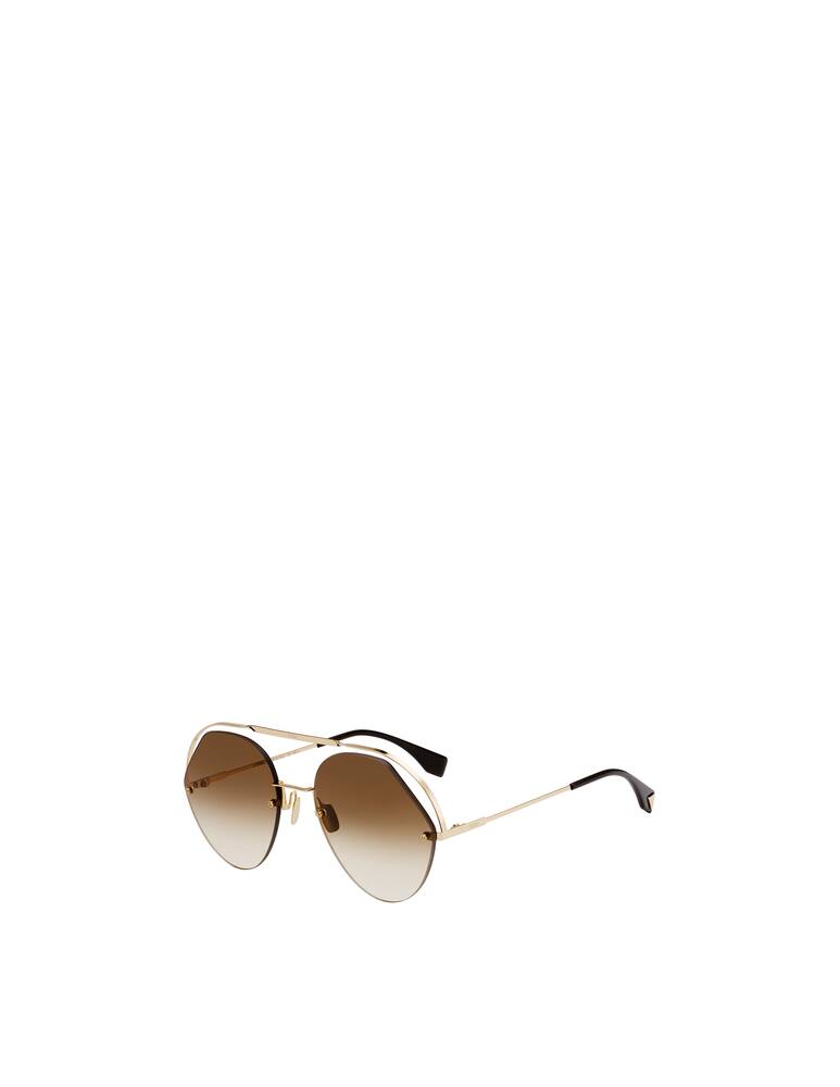 rinascente Fendi Occhiale da sole da Aviatore rotondo FF 0326