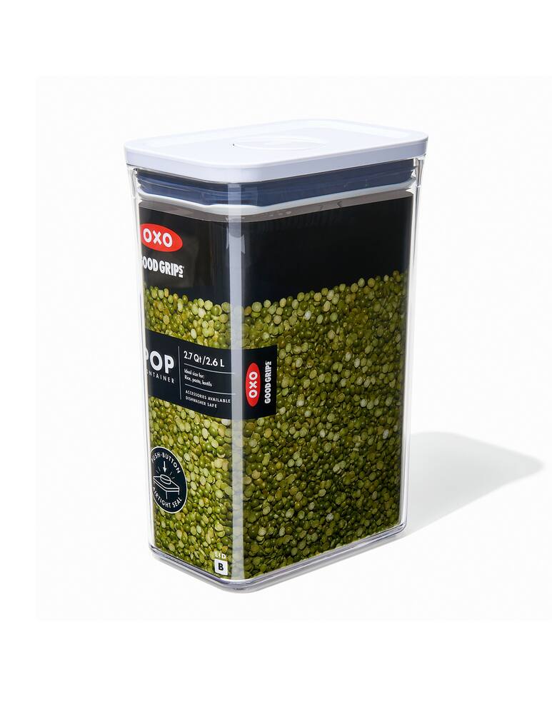 rinascente Oxo Good Grips Contenitore Pop Rettangolare Medio 2.5L - Trasparente