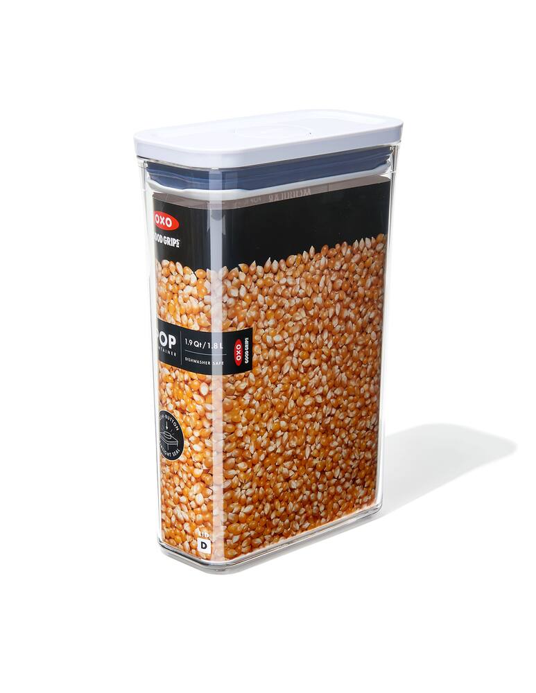 rinascente Oxo Good Grips Contenitore Pop Slim Rettangolare 1.8L - Trasparente