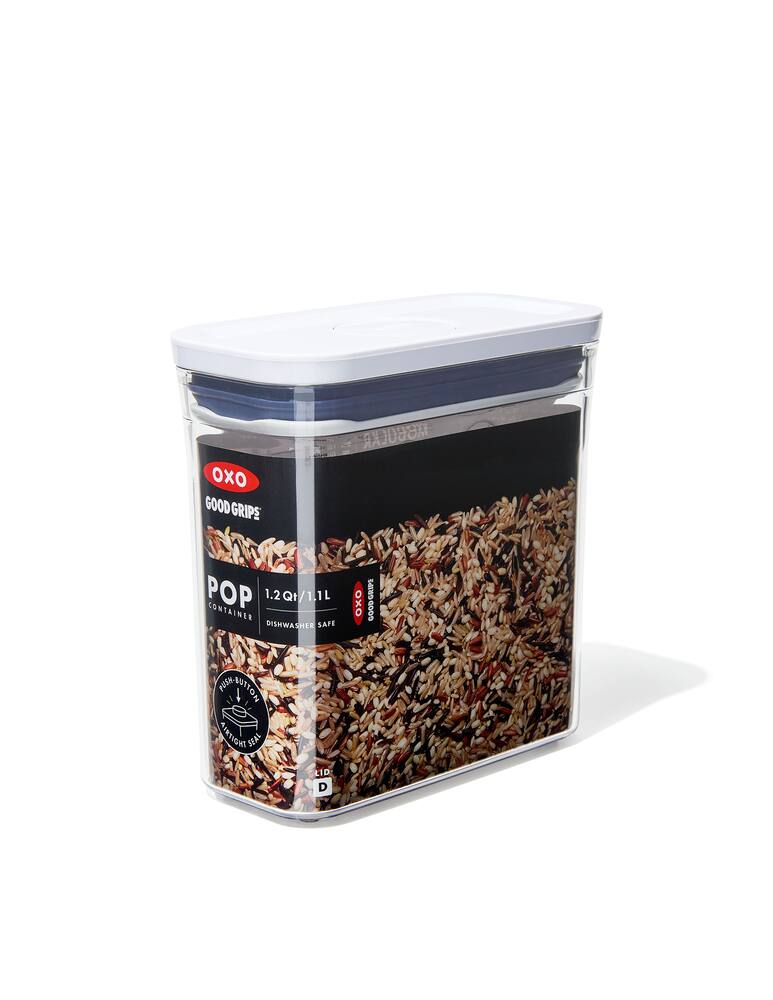 rinascente Oxo Good Grips Contenitore Pop Slim Rettangolare 1.1L - Trasparente