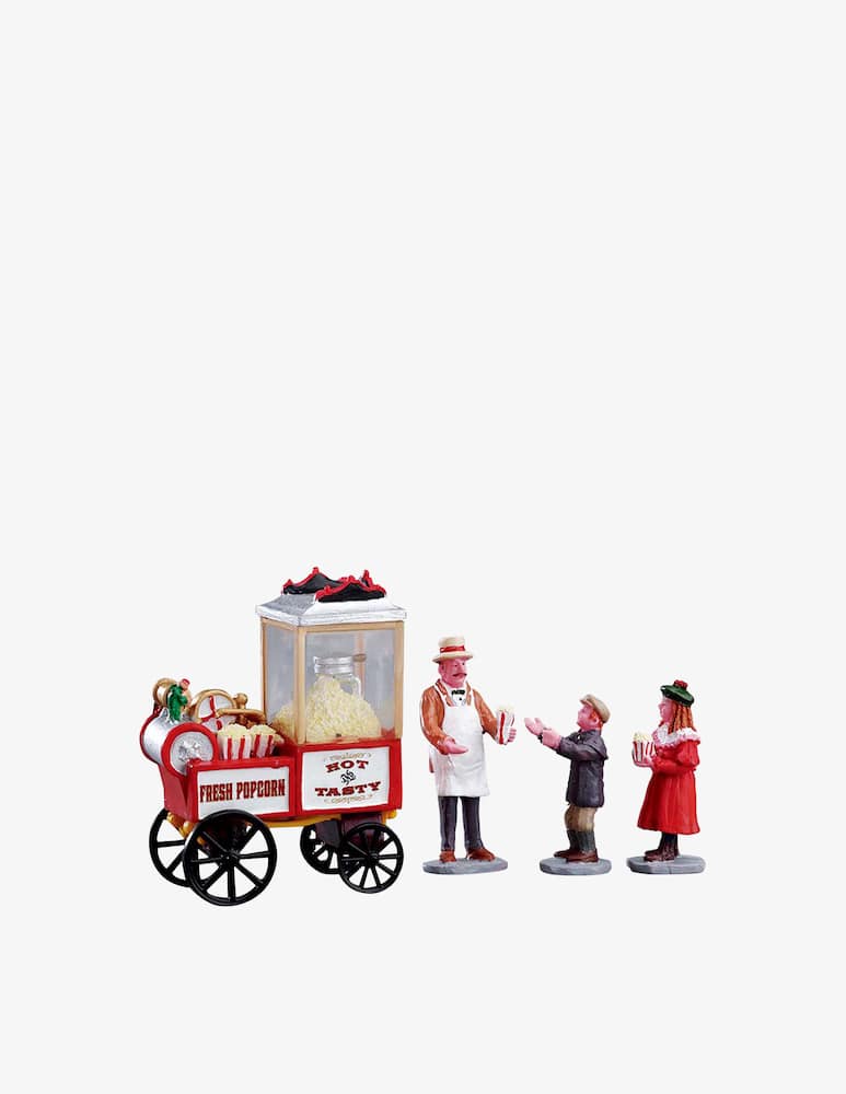 Lemax Popcorn Seller Set 4pz Caddington Village - immagine 1 Lemax Popcorn Seller Set 4pz Caddington Village - immagine 1