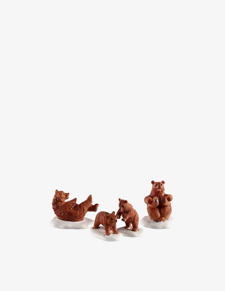 rinascente Lemax Bear Family Snow Day Set 4pcs Vail Village