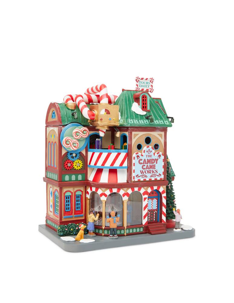 rinascente Lemax The Candy Cane Works villaggio con musica e animazione