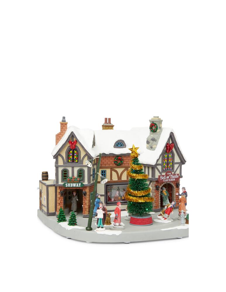 rinascente Lemax The Bell & Thistle Tavern With Adaptor Sights & Sounds - Multi