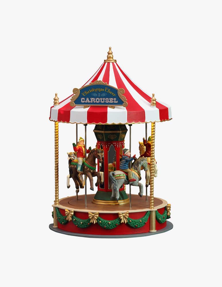Lemax Christmas Cheer Carousel Caddington Village - immagine 1 Lemax Christmas Cheer Carousel Caddington Village - immagine 1
