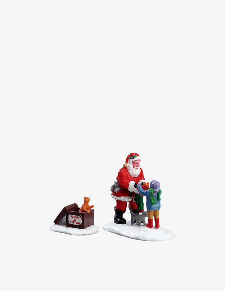 Lemax Babbo Natale e gattini, set di 2, General - immagine 1 Lemax Babbo Natale e gattini, set di 2, General - immagine 1