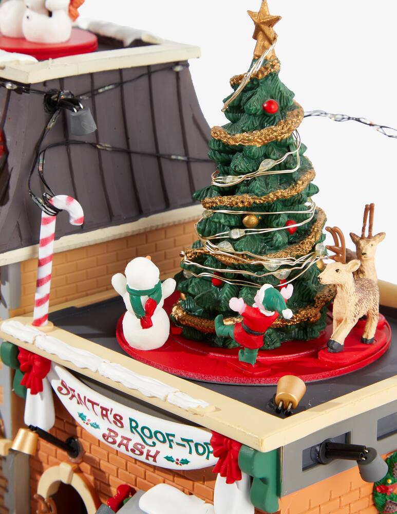 rinascente Lemax Bash sul tetto di Babbo Natale adat.4,5 V Santa'S Wonderland - Multicolor
