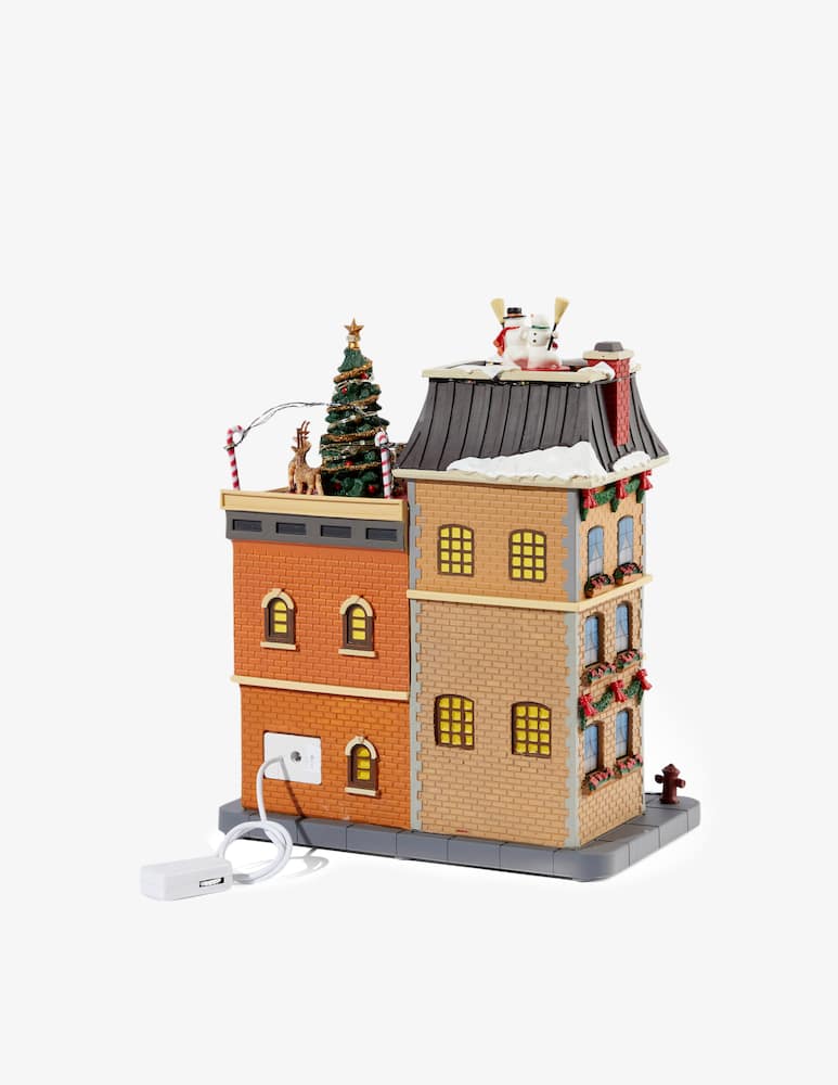 rinascente Lemax Bash sul tetto di Babbo Natale adat.4,5 V Santa'S Wonderland - Multicolor