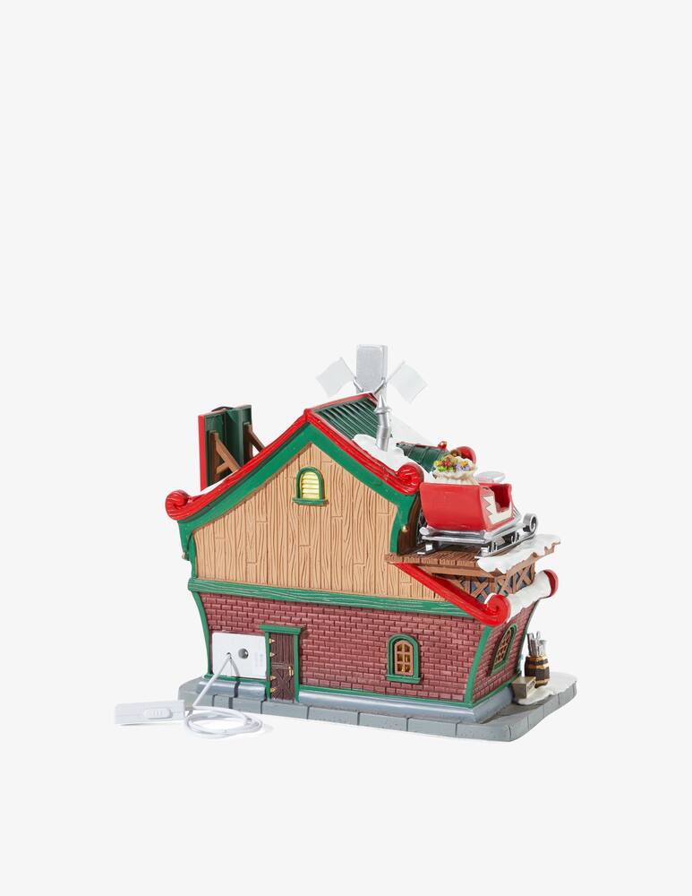 rinascente Lemax Garage Hot Rod di Babbo Natale adat.4,5V Santas Wonderland - Multicolor