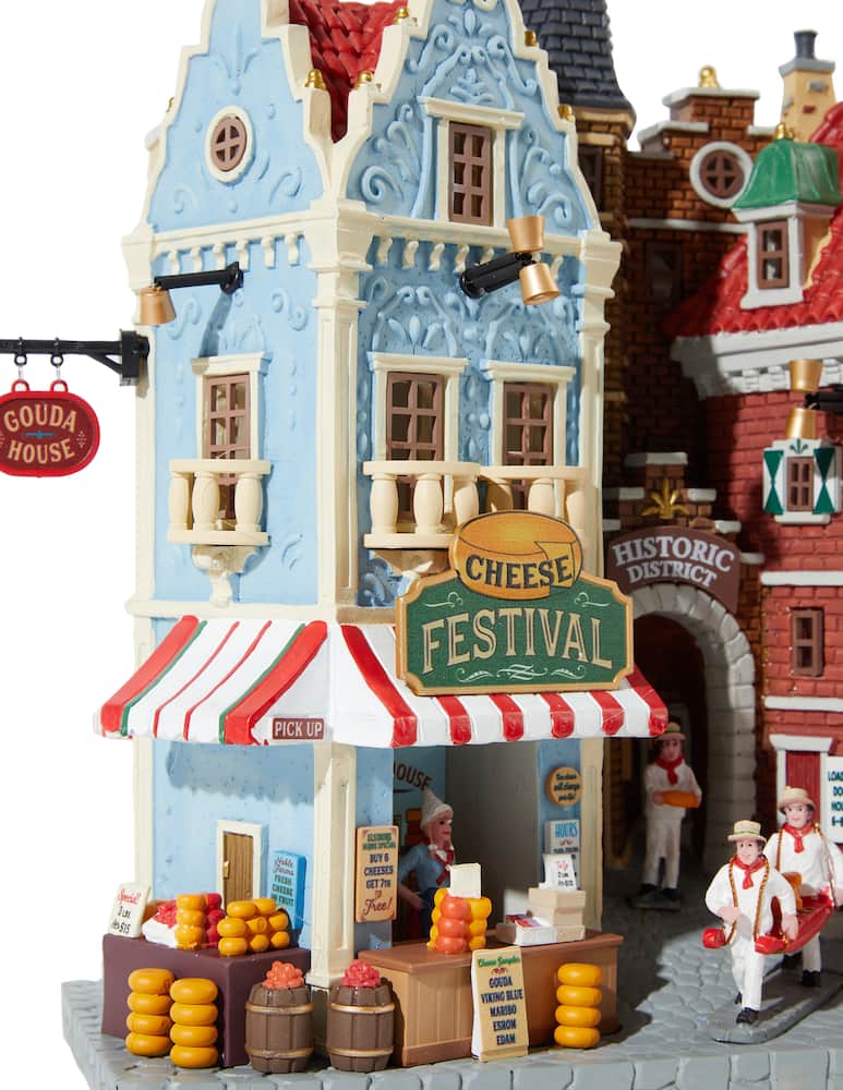 rinascente Lemax Festival del Formaggio e Mercato 4,5V Caddington Village - Multicolor