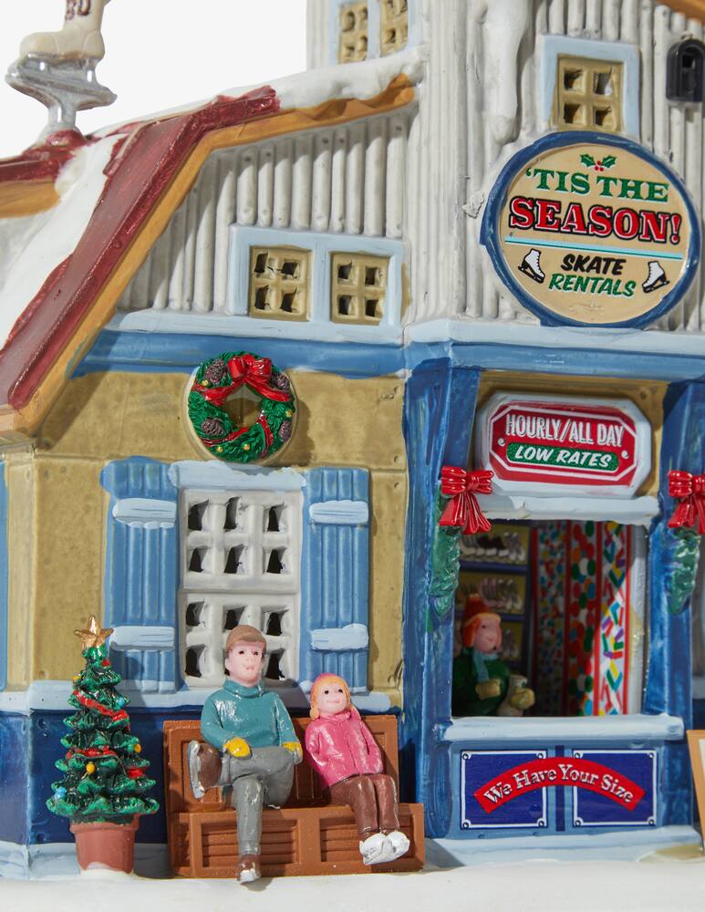 rinascente Lemax Tis The Season Noleggio pattini Caddington Village - Multicolor