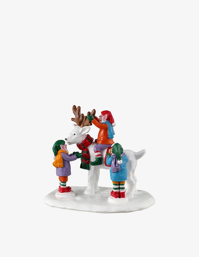 Lemax Reindeer Snowman Santa'S Wonderland - immagine 1 Lemax Reindeer Snowman Santa'S Wonderland - immagine 1