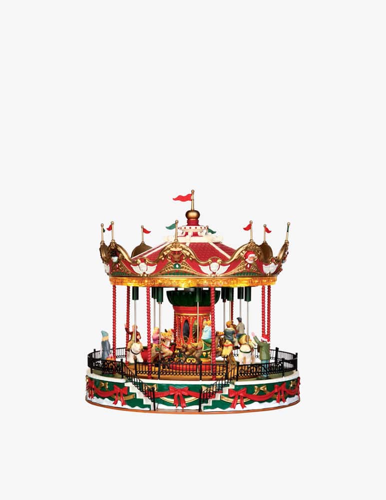 Lemax Santa Carousel with Adaptor Carnival - immagine 1 Lemax Santa Carousel with Adaptor Carnival - immagine 1