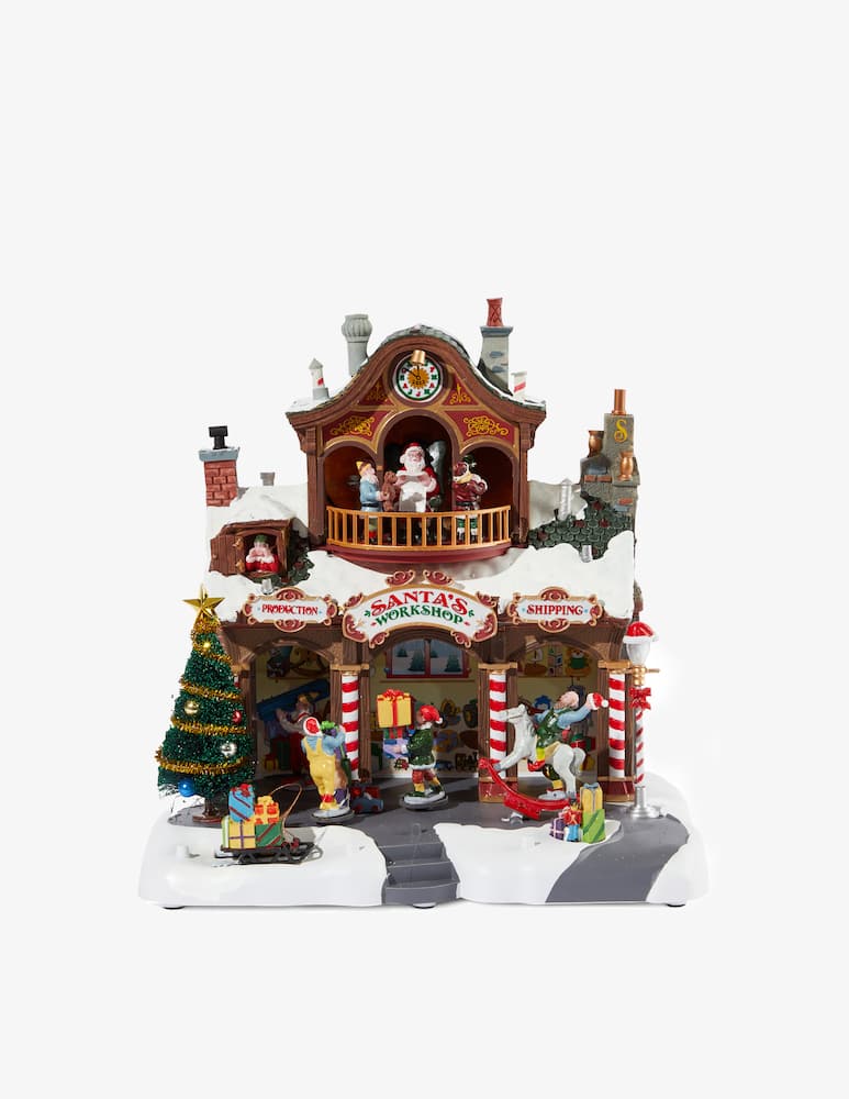 Lemax Officina di Babbo Natale con adat. 4 V Santa'S Wonderland - immagine 1 Lemax Officina di Babbo Natale con adat. 4 V Santa'S Wonderland - immagine 1