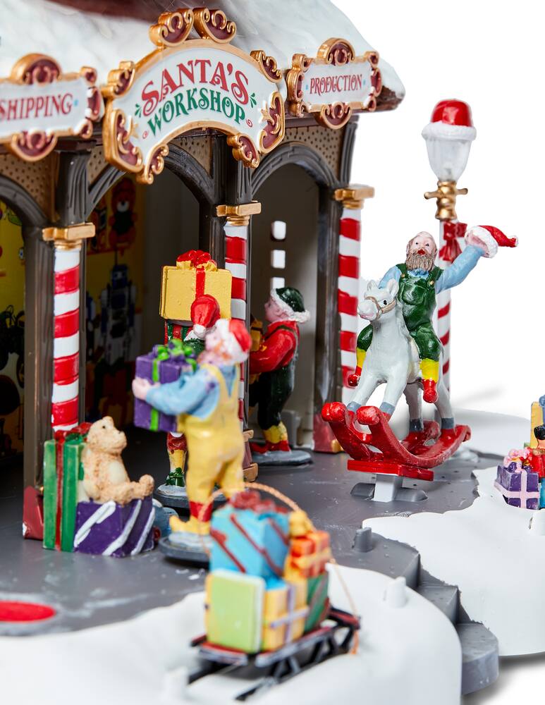 rinascente Lemax Santa'S Workshop With 4.5V Adaptor Sights & Sounds